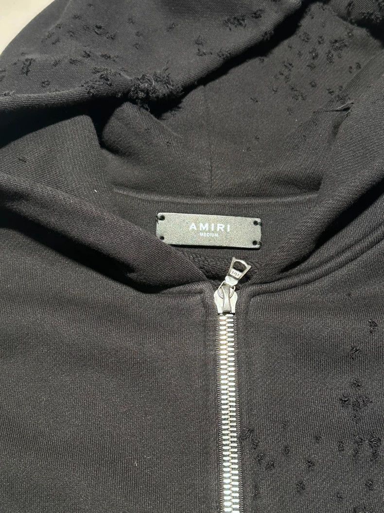 Amiri Amiri AMIRI hole black shotgun hooded sweater-2507 Size US M / EU 48-50 / 2 - 2 Thumbnail