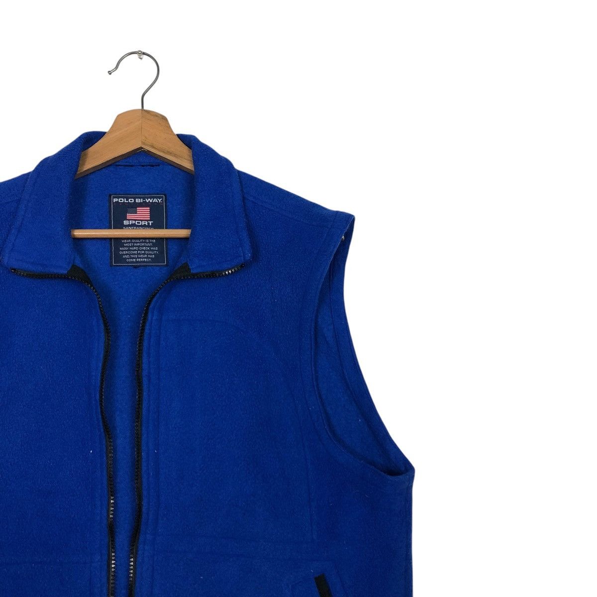 Japanese Brand 🔥VINTAGE FLEECE VEST JACKET SPORTSWEAR POLO BI-WAY Size US M / EU 48-50 / 2 - 8 Thumbnail