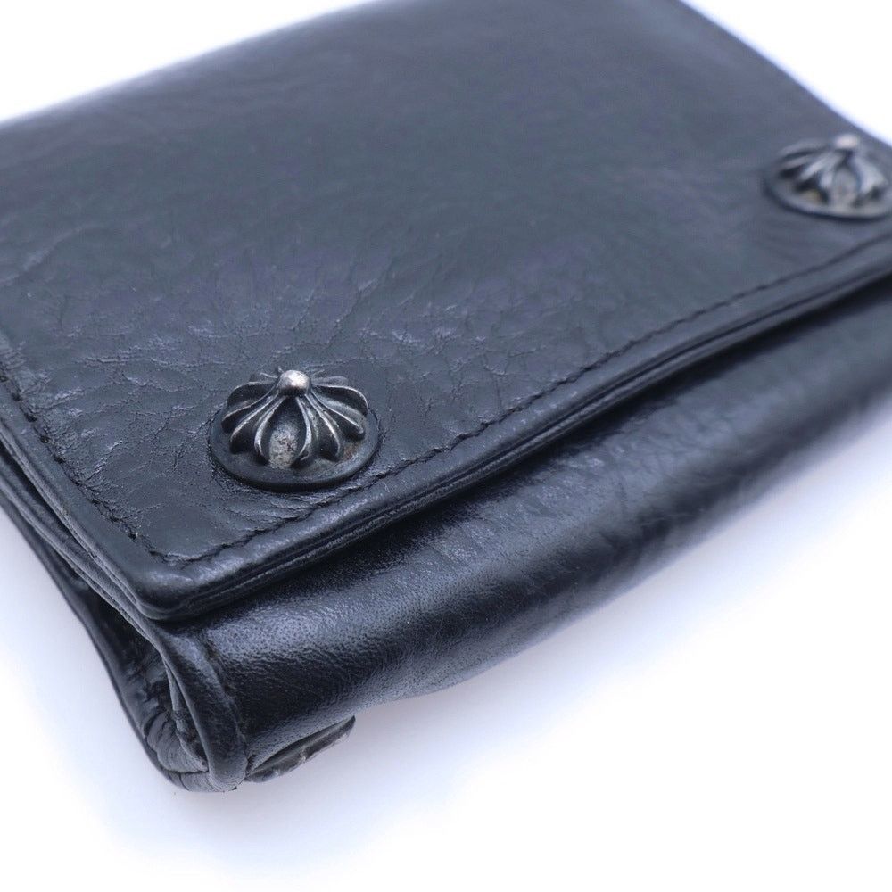 Chrome Hearts Chrome Hearts 3 Fold Cross Leather Wallet Black Size ONE SIZE - 5 Thumbnail