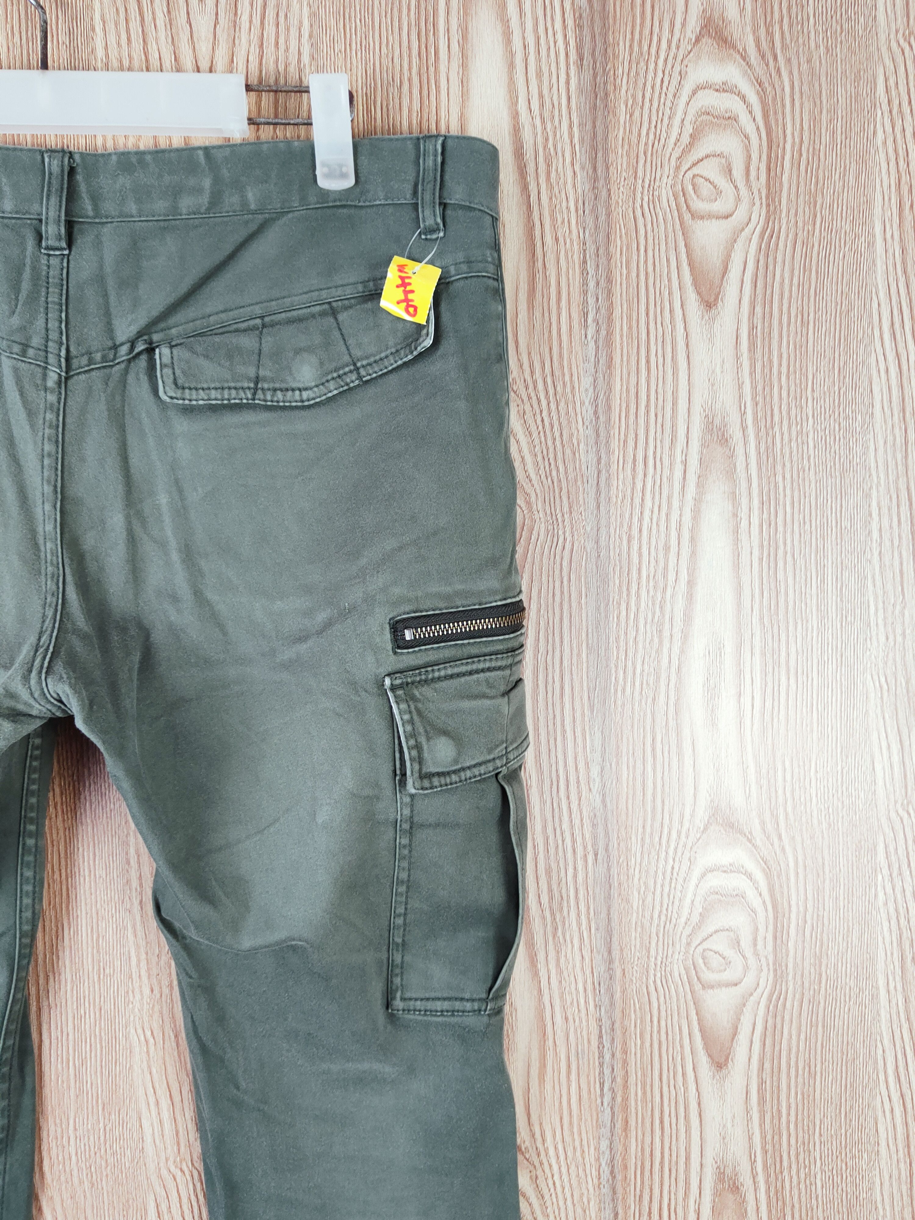 Japanese Brand TK Mixpice Green Multipocket Tactical Cargo Pants #W440 Size US 31 - 10 Thumbnail