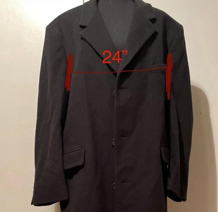 Brooks Brothers VTG Brooks Brothers Black Wool Cashmere Overcoat Mens 42R Size US L / EU 52-54 / 3 - 12 Thumbnail