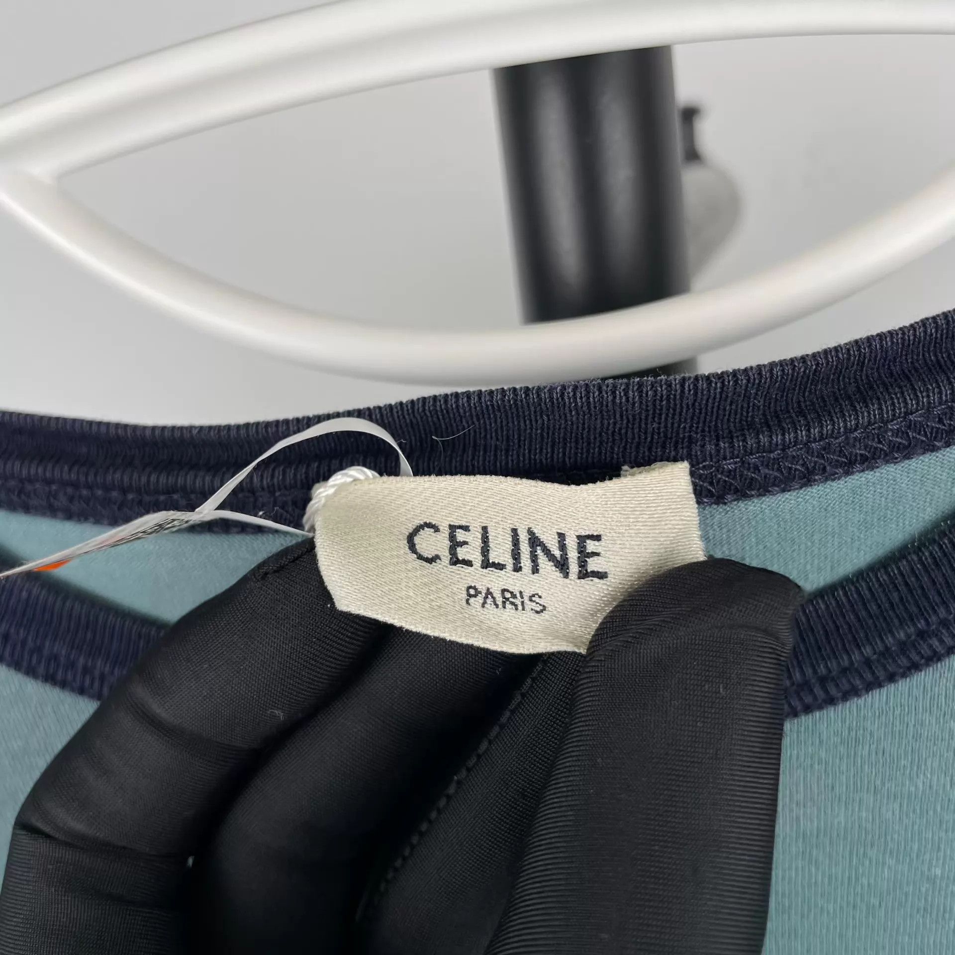 Celine Celine Women's Cotton Blue Short Sleeve S Size S / US 4 / IT 40 - 3 Thumbnail