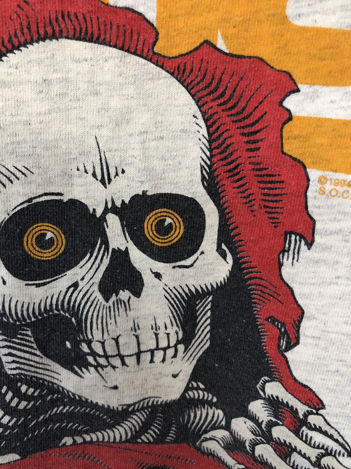 Powell Peralta Thrashed Vintage 90’s Powell Peralta Bones Shirt Tee Rare Size US M / EU 48-50 / 2 - 14 Thumbnail