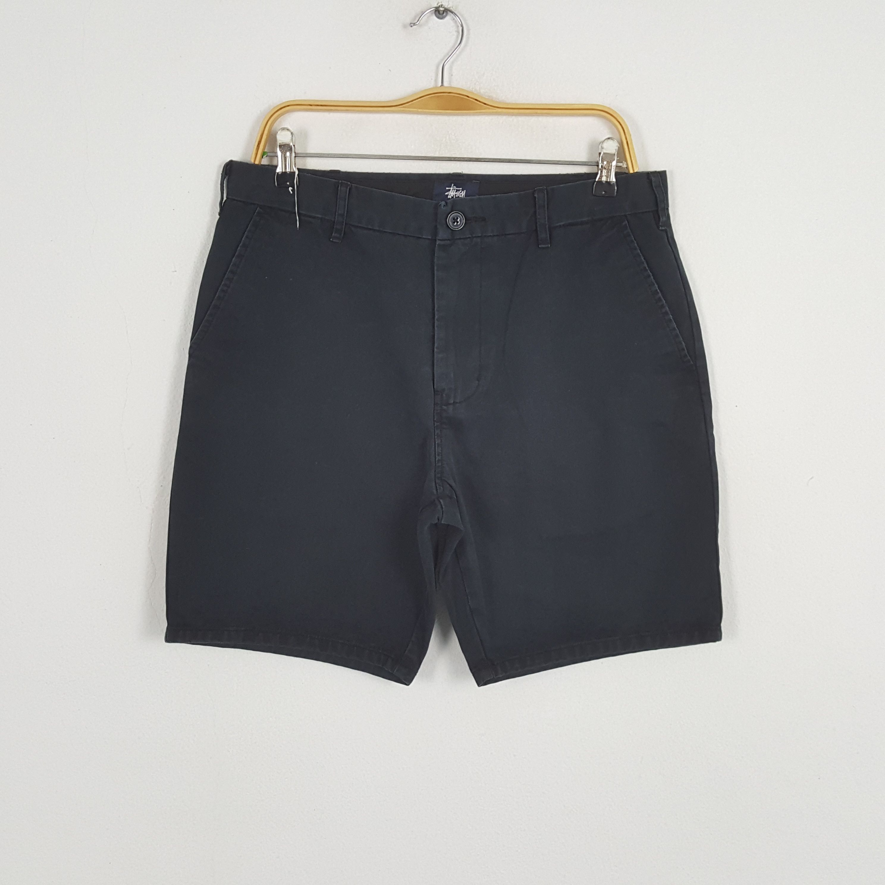 Stussy × Vintage Vintage STUSSY Streetwear Skateboard Big Logo Short Pants Size US 32 / EU 48 - 3 Thumbnail