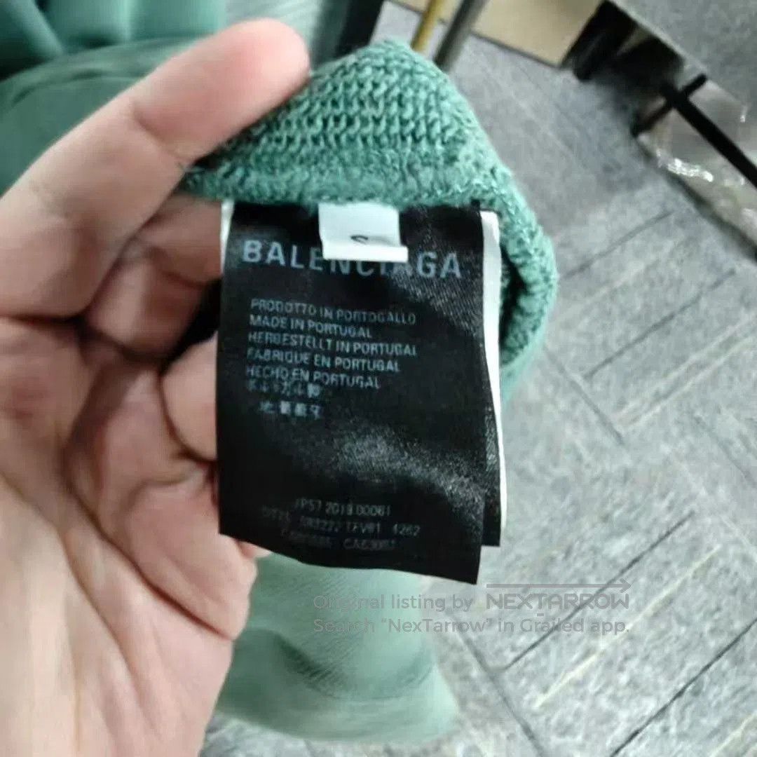 Japanese Brand Balenciaga Haze Green Lock Button Hoodie S. Size US S / EU 44-46 / 1 - 4 Thumbnail