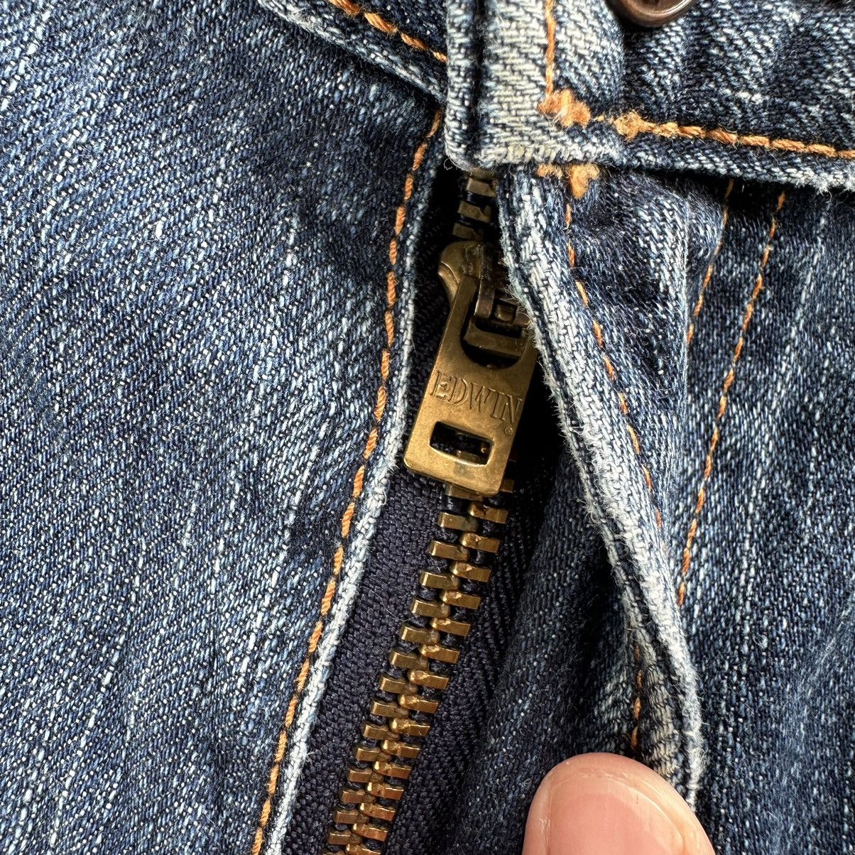Japanese Brand Vintage Edwin Distressed Faded Denim Jean Pant W32 Size US 32 / EU 48 - 5 Thumbnail