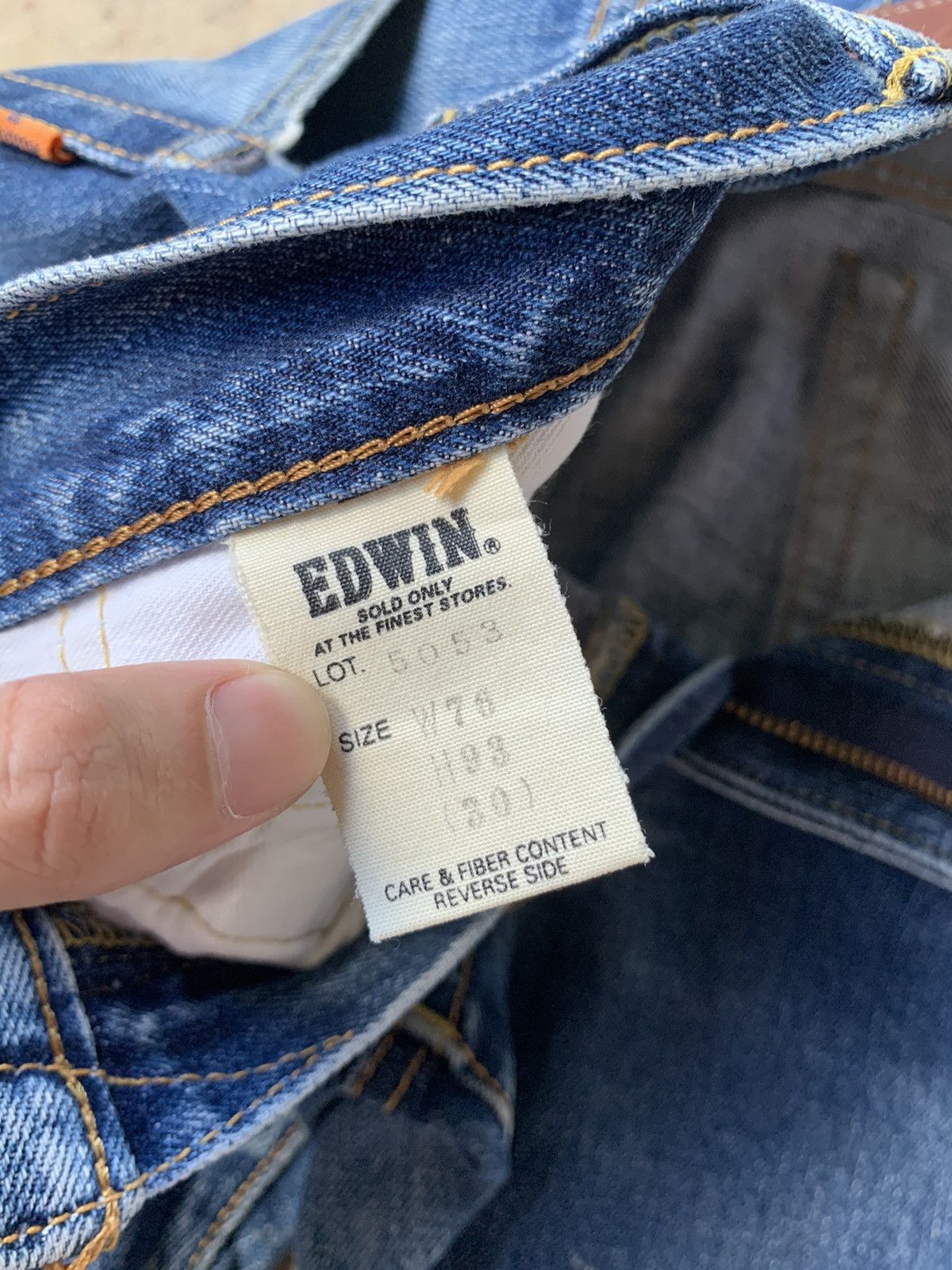 Edwin × Vintage Edwin 505XX Selvedge Distressed Denim Size US 29 - 12 Thumbnail