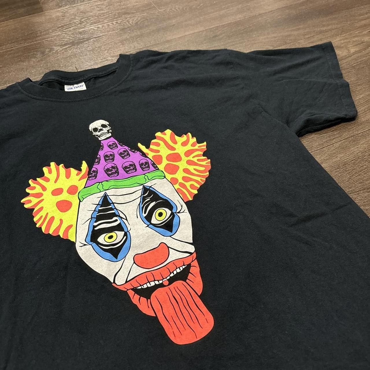 Designer Vintage clown coulrophobia t shirt 00s L Size US L / EU 52-54 / 3 - 1 Thumbnail