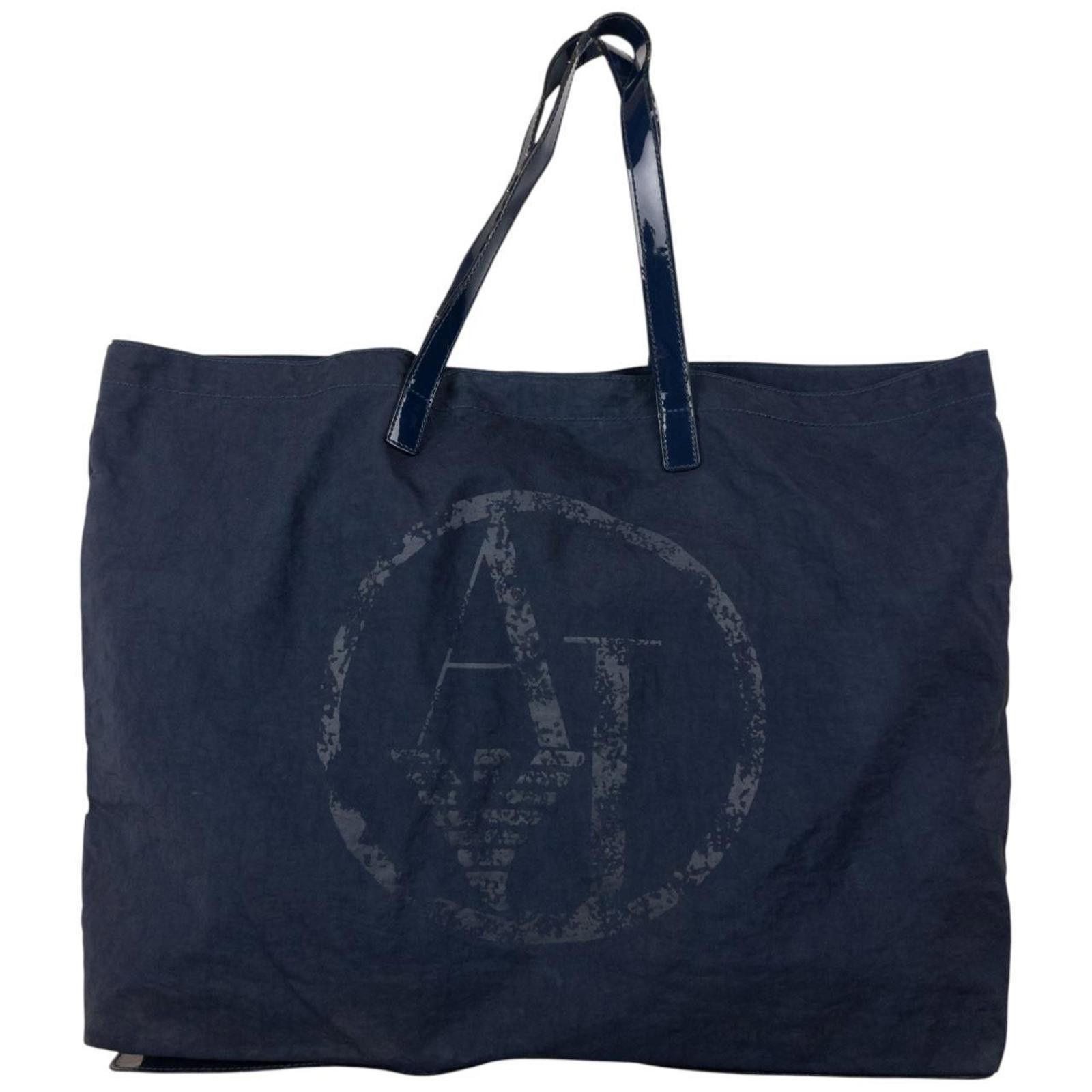 Designer Vintage Armani Jeans Foldable Shoulder Bag Size ONE SIZE - 1 Thumbnail