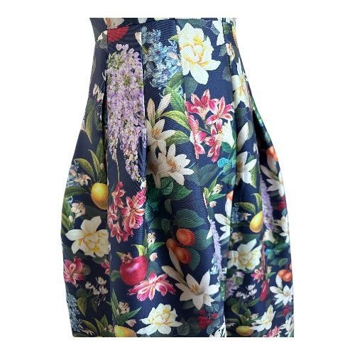 Sachin & Babi SACHIN & BABI Mia Fruit and Floral Print Cocktail Tea Length Size XS / US 0-2 / IT 36-38 - 7 Thumbnail