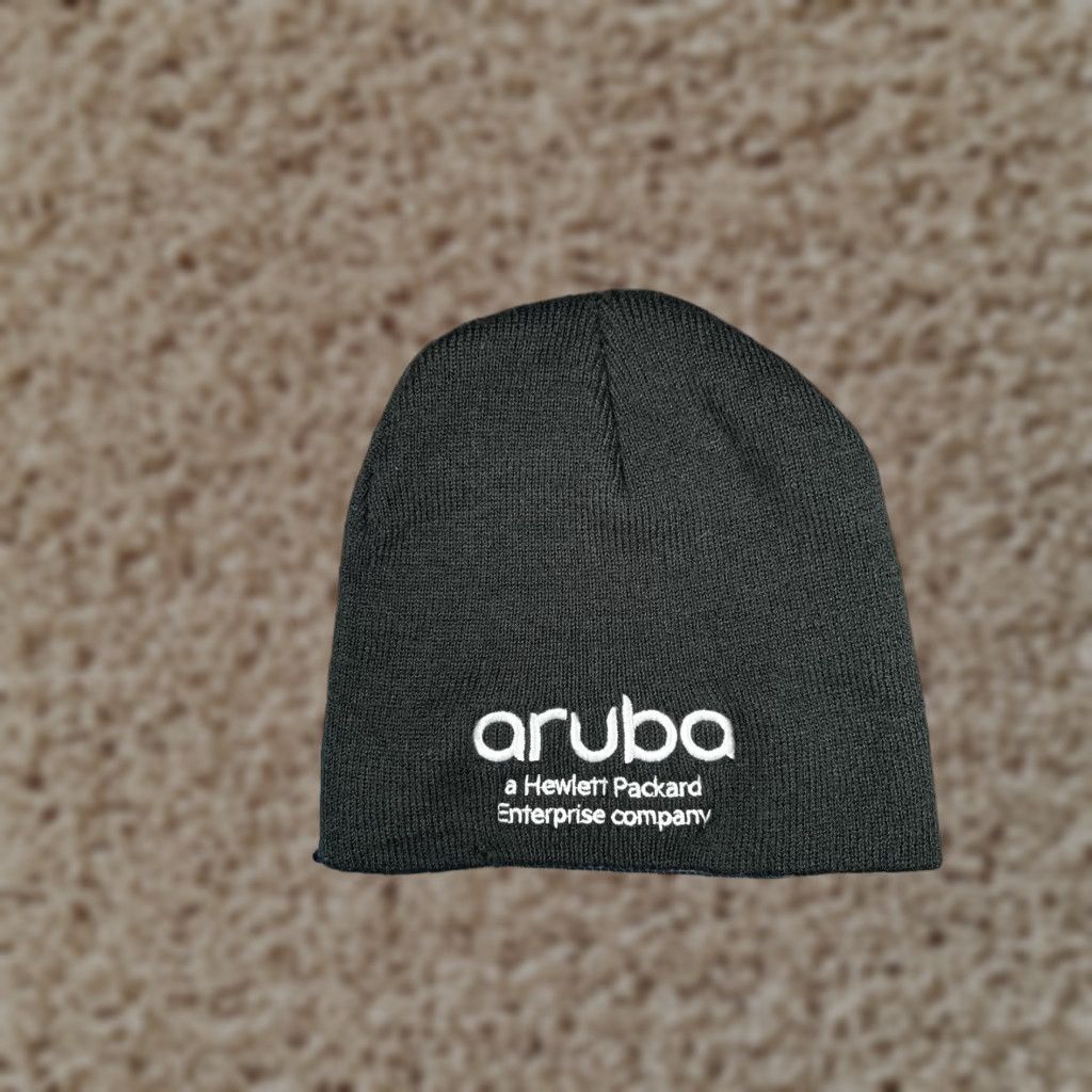 Port & Company Port & Company Aruba Hewlett Packard Hat Beanie Mens One Size Black Logo CP94 Size ONE SIZE - 1 Thumbnail