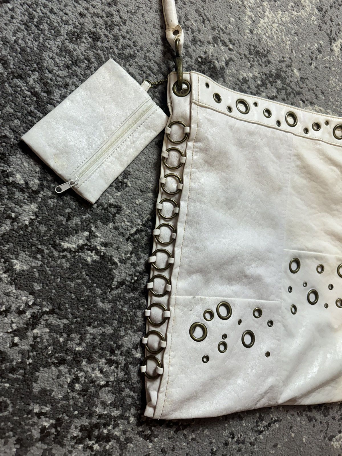 If Six Was Nine × Vintage Vintage Y2K Leather Style Metal Rings Opium Owens Style Bag Size ONE SIZE - 4 Thumbnail