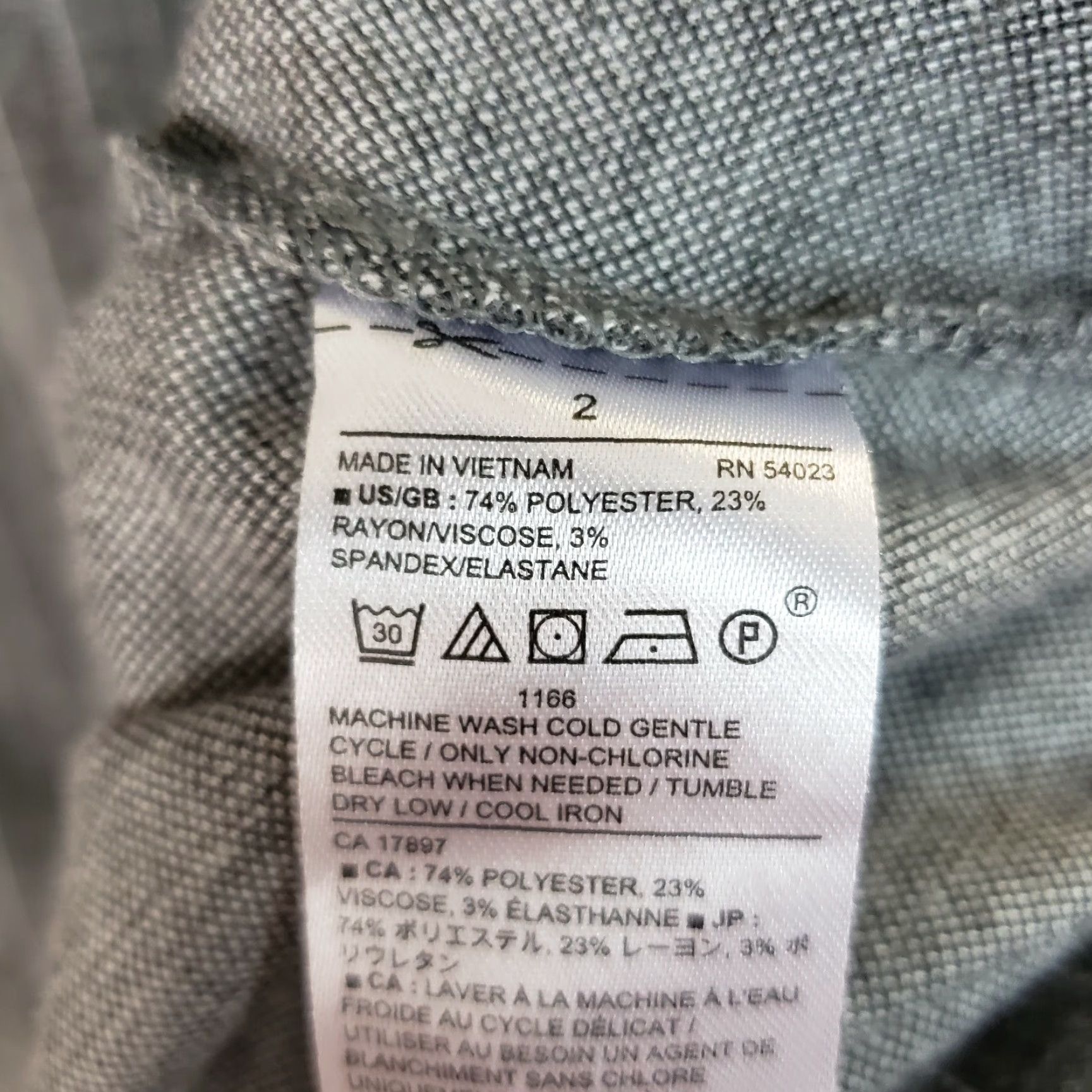 Banana Republic Banana Republic Dress Womens Sz 2 Gray White Striped Short Sleeve Zips Size 26" / US 2 / IT 38 - 5 Thumbnail