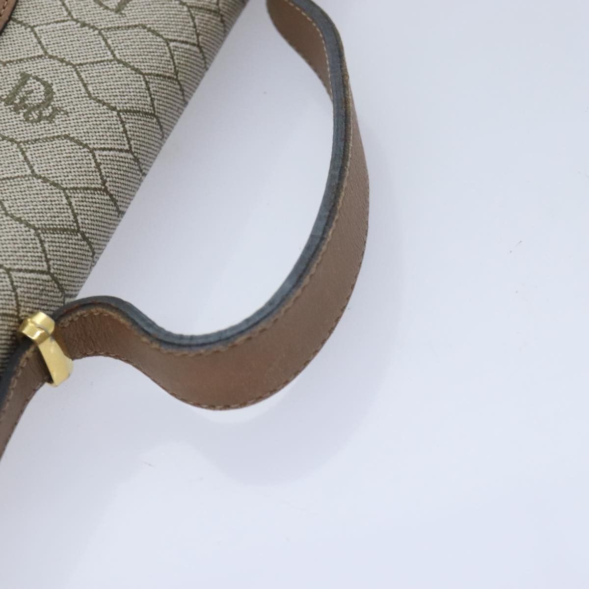 Dior DIOR Honeycomb Canvas Bag Pvc Leather Beige Gold Size ONE SIZE - 7 Thumbnail
