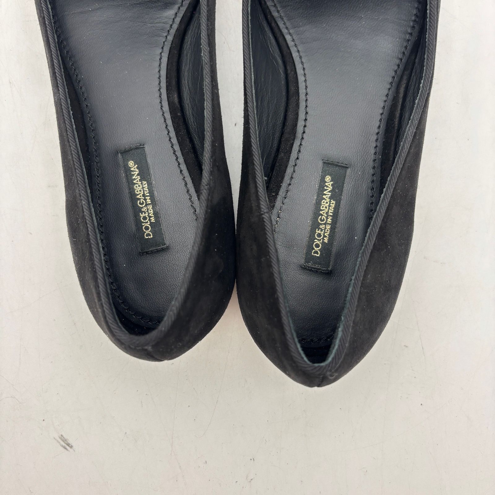 Dolce & Gabbana Dolce & Gabbana Black Suede Loafers Flats Women's 37 Size US 7 / IT 37 - 10 Thumbnail