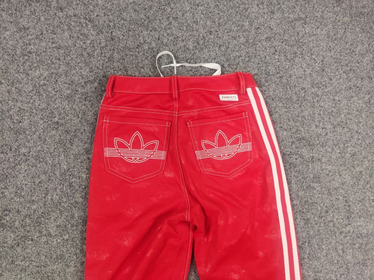 Adidas Adidas Originals x Fiorucci Retro 3-Stripe Red Track Pants Size 30" / US 8 / IT 44 - 9 Thumbnail