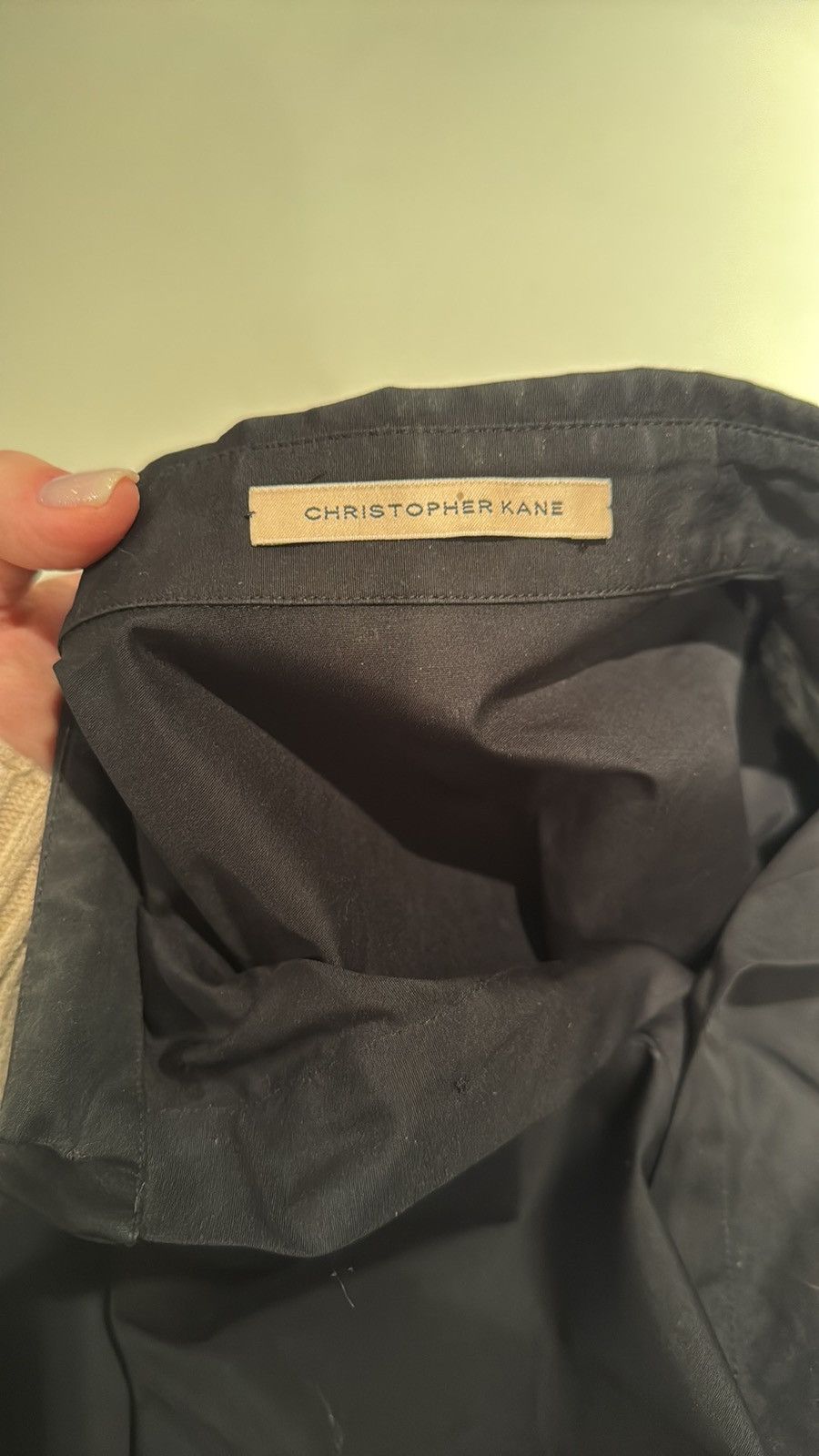 Christopher Kane Christopher Kane Womens Blouse Leather Lined Cuffs Size M / US 6-8 / IT 42-44 - 7 Thumbnail