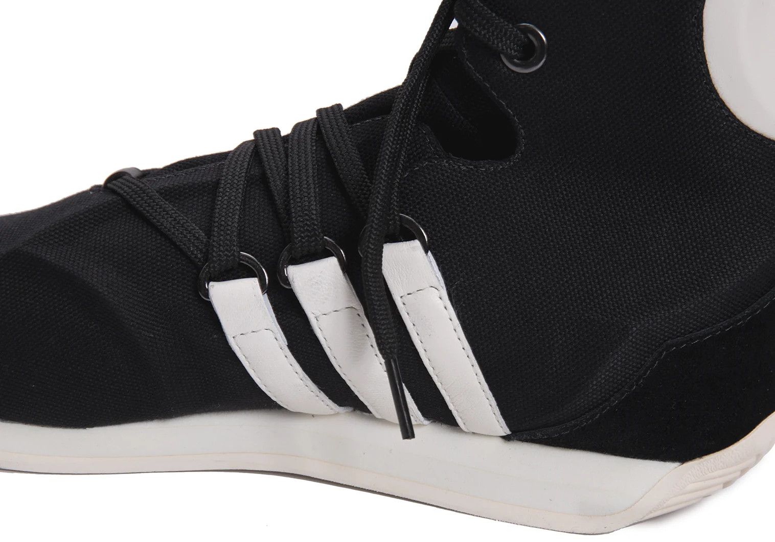 Yohji Yamamoto Yohji Yamamoto x Adidas Boxing Shoes Black White 25cm Size US 7.5 / EU 40-41 - 9 Thumbnail
