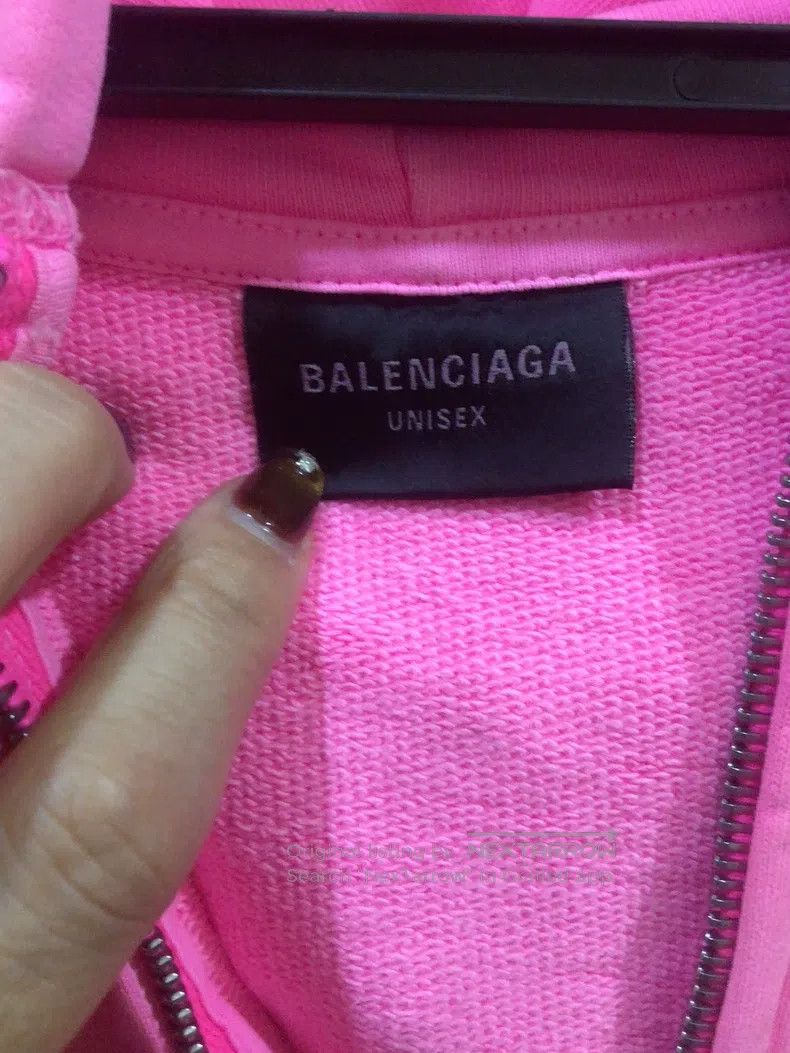 Balenciaga Balenciaga Pink Hooded Zipper Jacket Size US S / EU 44-46 / 1 - 2 Thumbnail