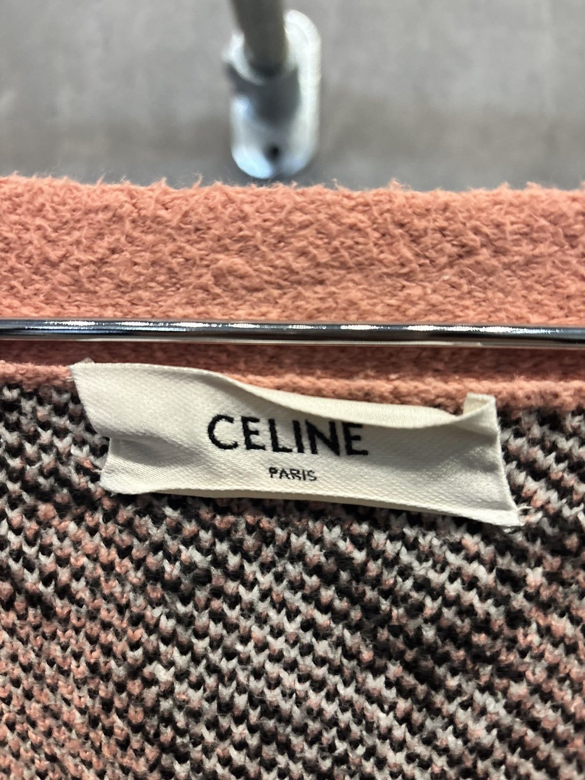 Celine CÉLINE PINK COTTON JACQUARD BRAIN ON DALMATIAN CARDIGAN Size US XL / EU 56 / 4 - 2 Thumbnail