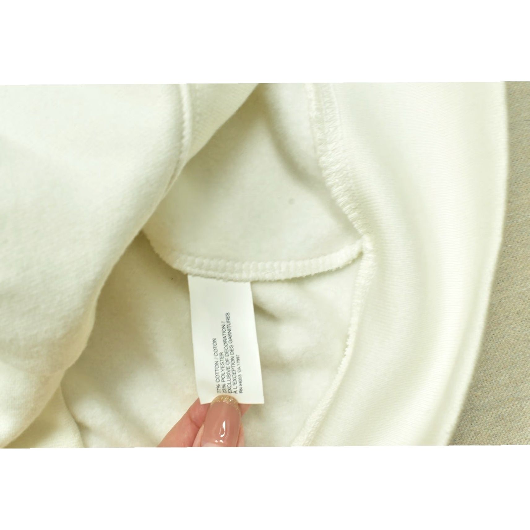Gap VINTAGE? No. Gap Hoodie Womens XL White Full Zip Logo Fleece Sweatshirt Long Sleeve Size XL / US 12-14 / IT 48-50 - 8 Thumbnail