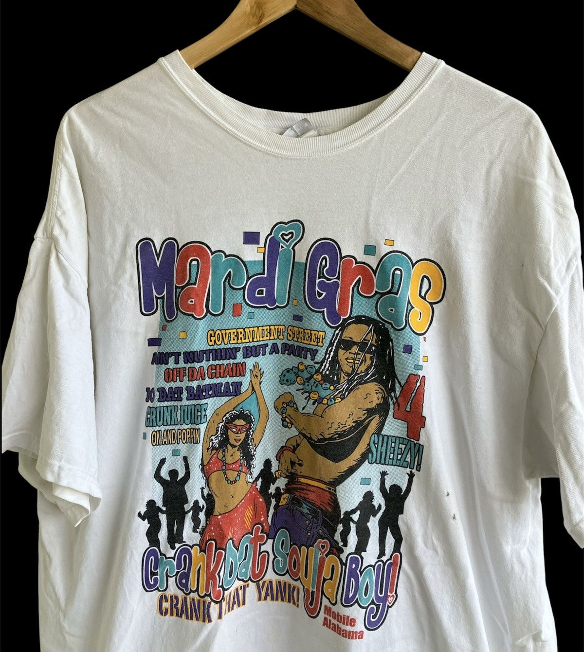 Rap Tees 2008 Mardi Gras Tee Mobile Freaknik Shirt Lil Wayne VTG Rap Size US XL / EU 56 / 4 - 11 Thumbnail