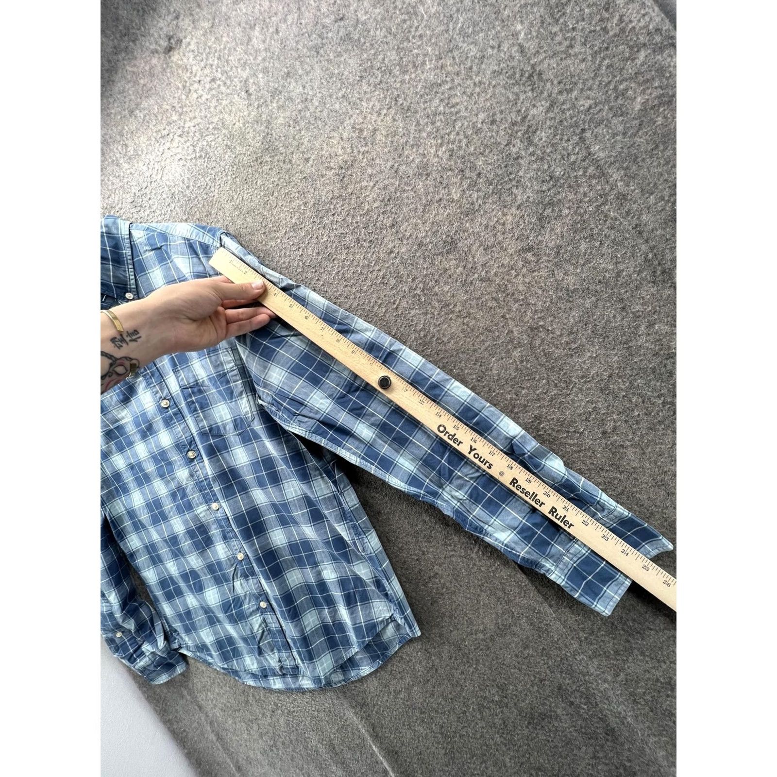 Bonobos VINTAGE Bonobos Shirt Mens M Blue Plaid Long Sleeve Button Front Slim Fit Casual Size US M / EU 48-50 / 2 - 5 Thumbnail