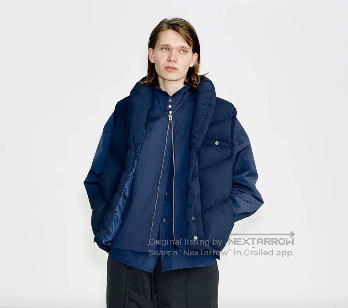 COPENHAGEN STUDIOS navy alaska down vest for winter. Size US M / EU 48-50 / 2 - 9 Thumbnail