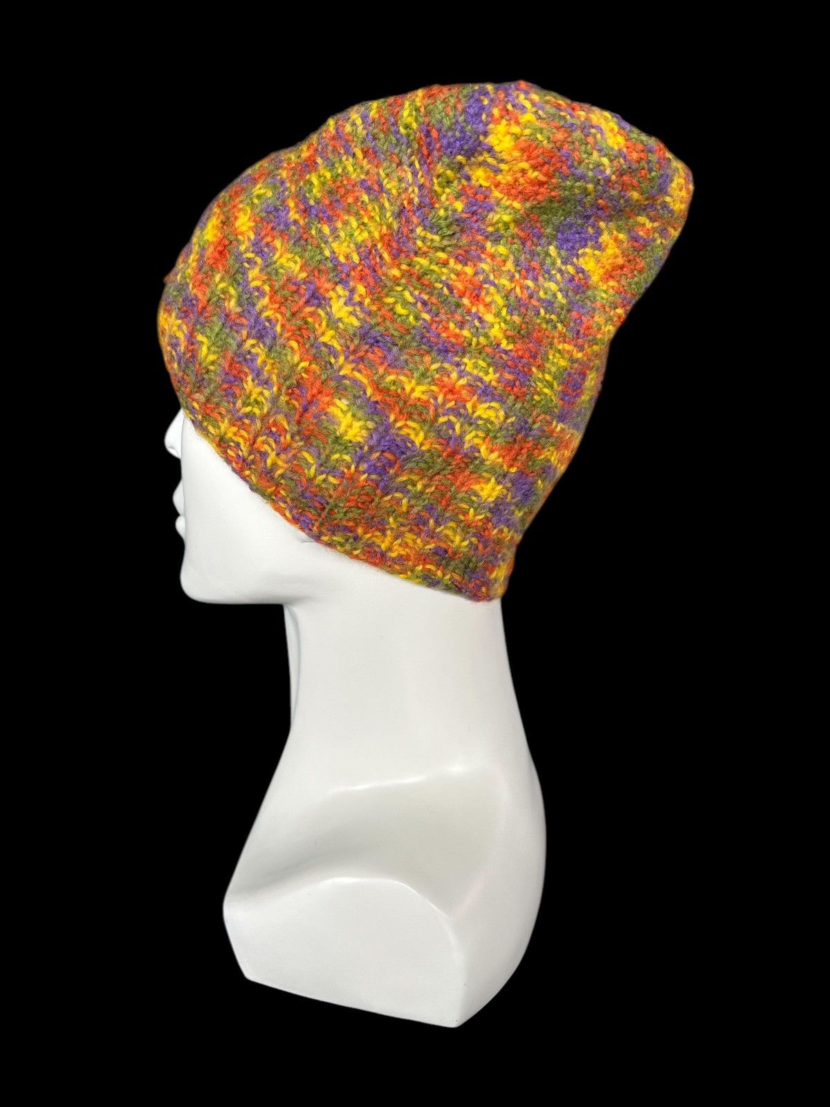 Japanese Brand × Kapital × Vintage Crochet Knitted handmade Beanie Hats Rare ☠️☠️ Size ONE SIZE - 3 Thumbnail
