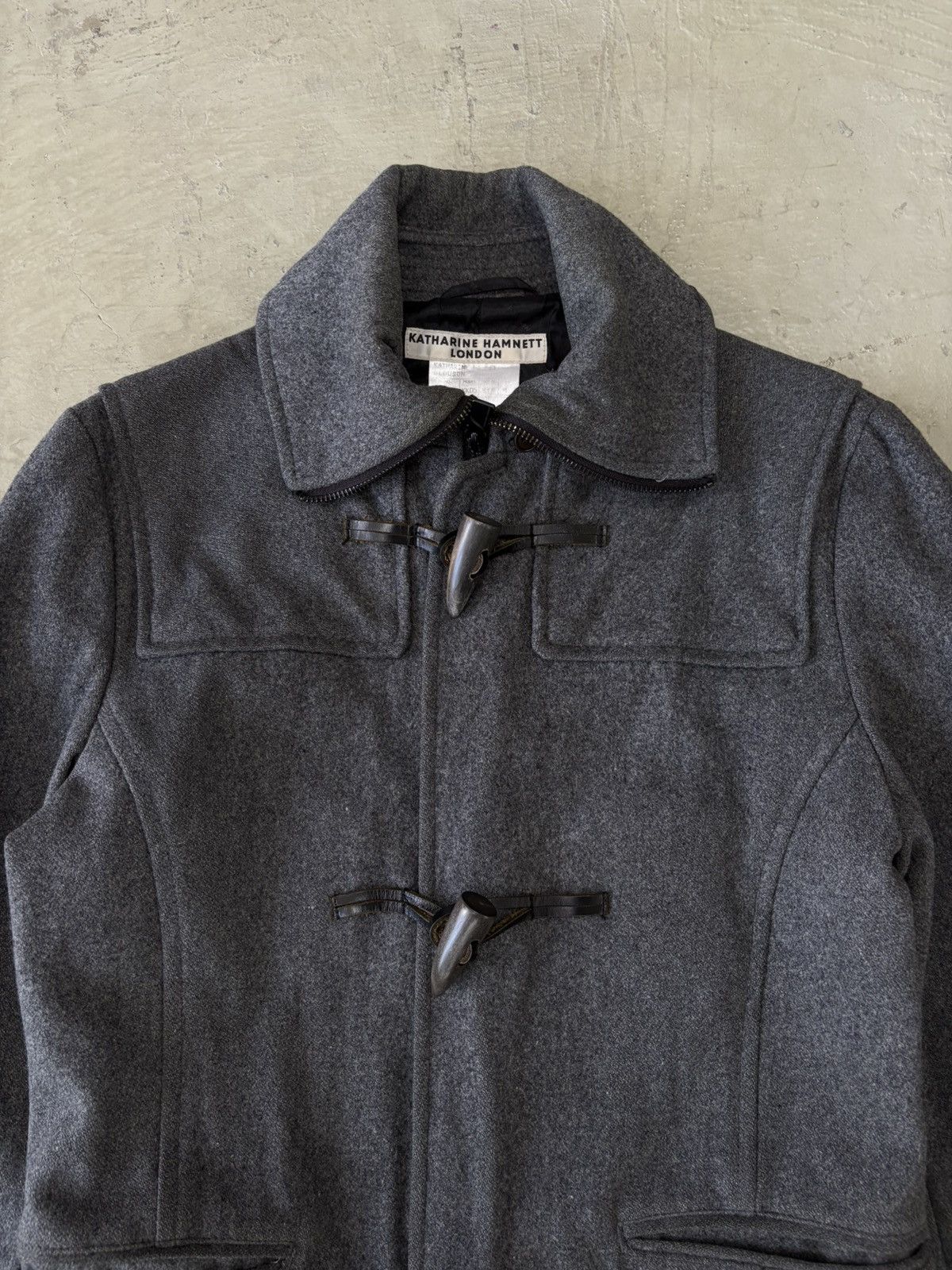 Designer × Katharine Hamnett London Katharine Hamnett London Heavy Wool Duffle Coat Size US M / EU 48-50 / 2 - 2 Thumbnail