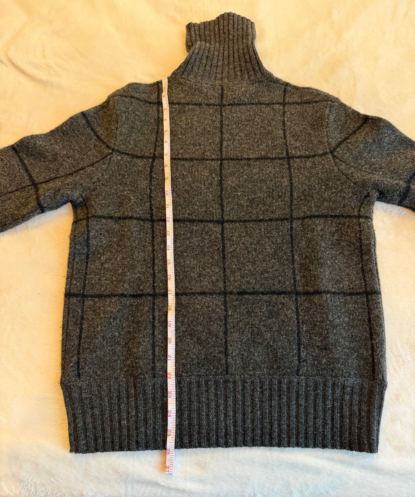 RRL Ralph Lauren RRL Ralph Lauren Wool Charcoal Windowpane Turtle Neck Small Size US S / EU 44-46 / 1 - 6 Thumbnail