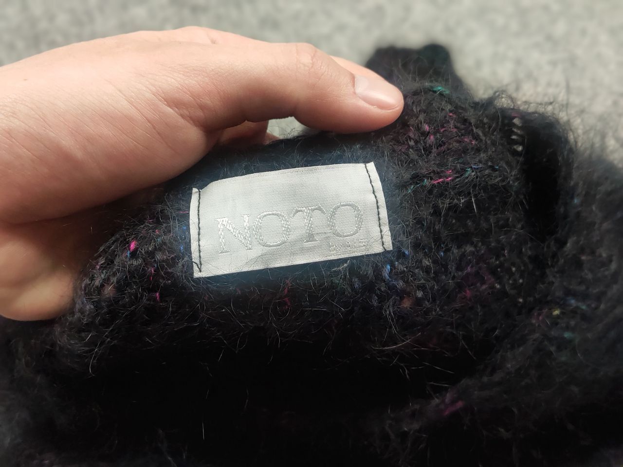 Vintage Noto Vintage 90's Fuzzy Mohair Hand Knit Oversized Sweater Size M / US 6-8 / IT 42-44 - 9 Thumbnail