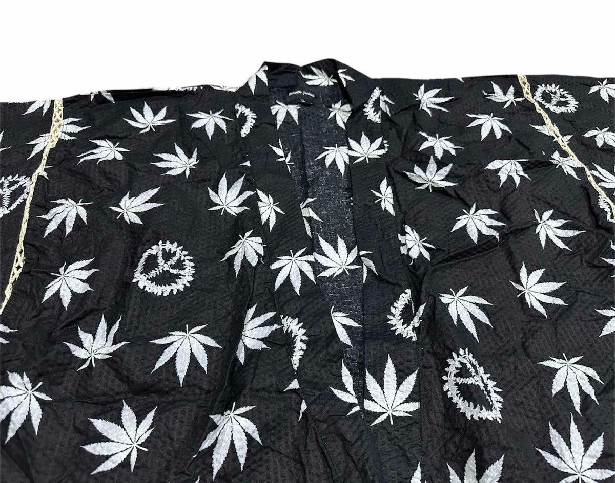 Hysteric Glamour × Japanese Brand × Vintage 🔥Sick Y2K Japanese Tradition Marijuana Peace Yukata Kimono Size US XL / EU 56 / 4 - 4 Thumbnail