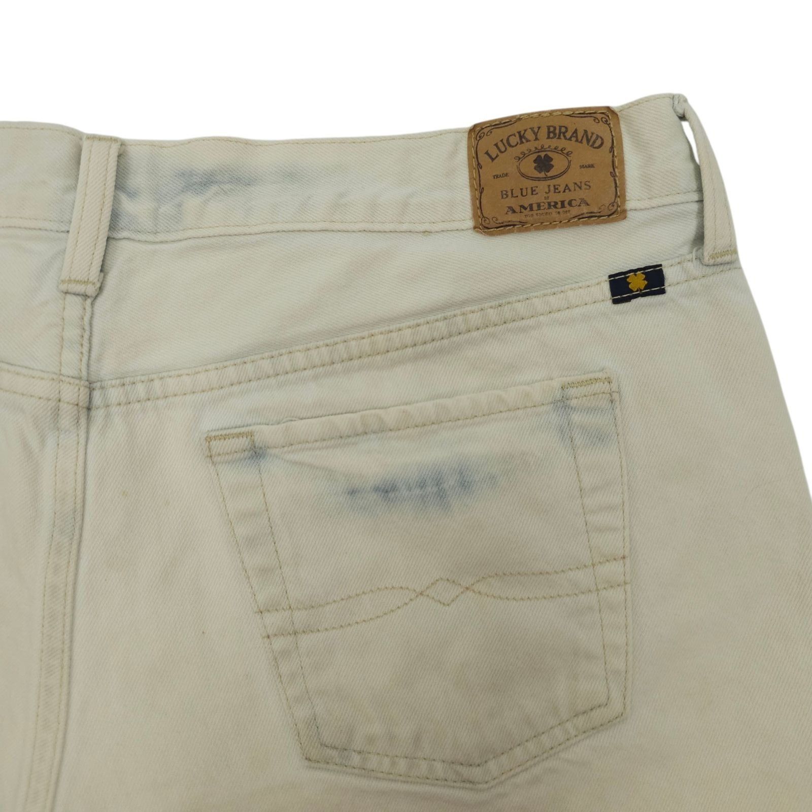 Lucky Brand Lucky Brand The Cut Off Denim Shorts 10/30 Boho White Acid W Size 32" / US 10 / IT 46 - 17 Thumbnail