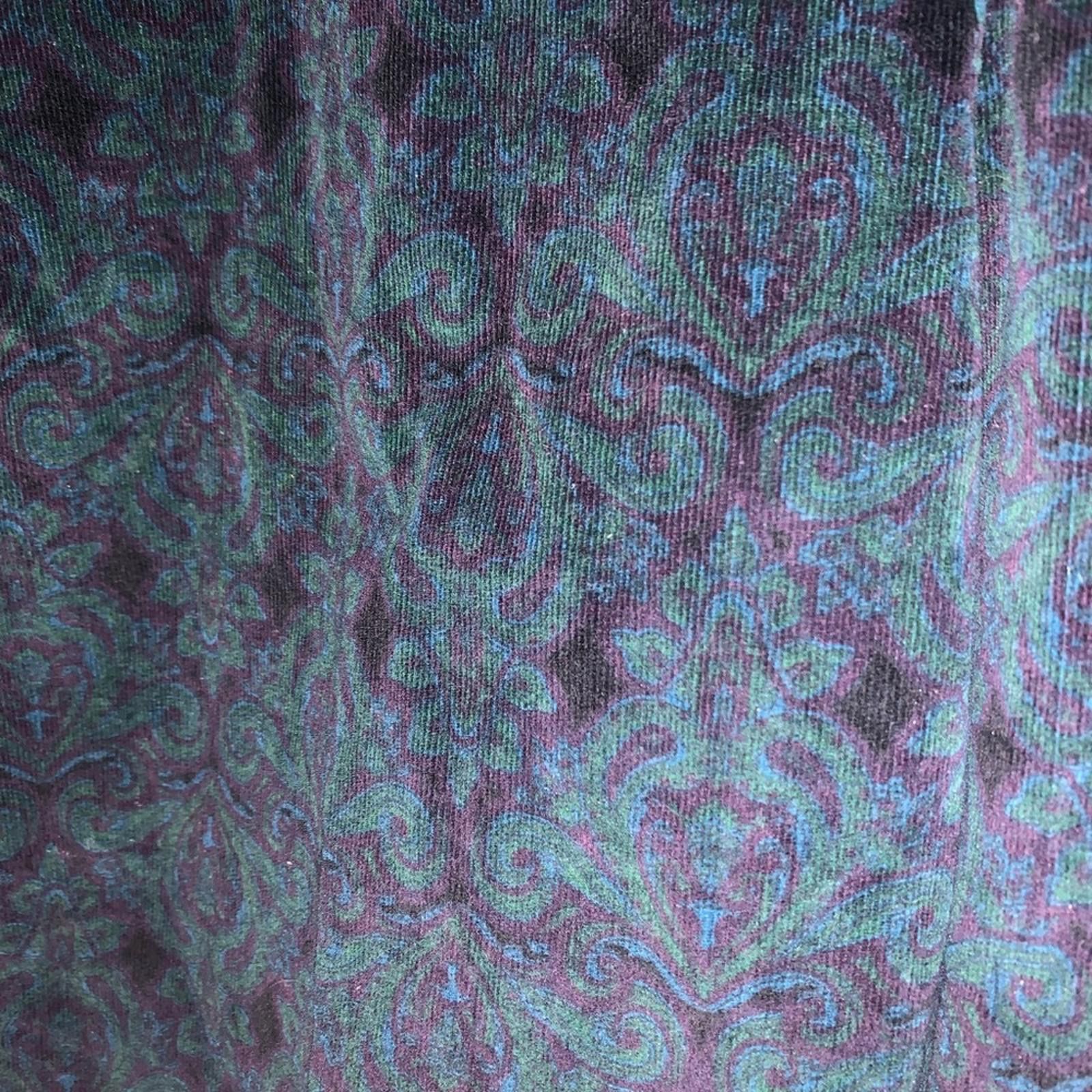 Croft & Barrow Croft & Barrow Blue Patterned Pants Size 32" / US 10 / IT 46 - 3 Thumbnail