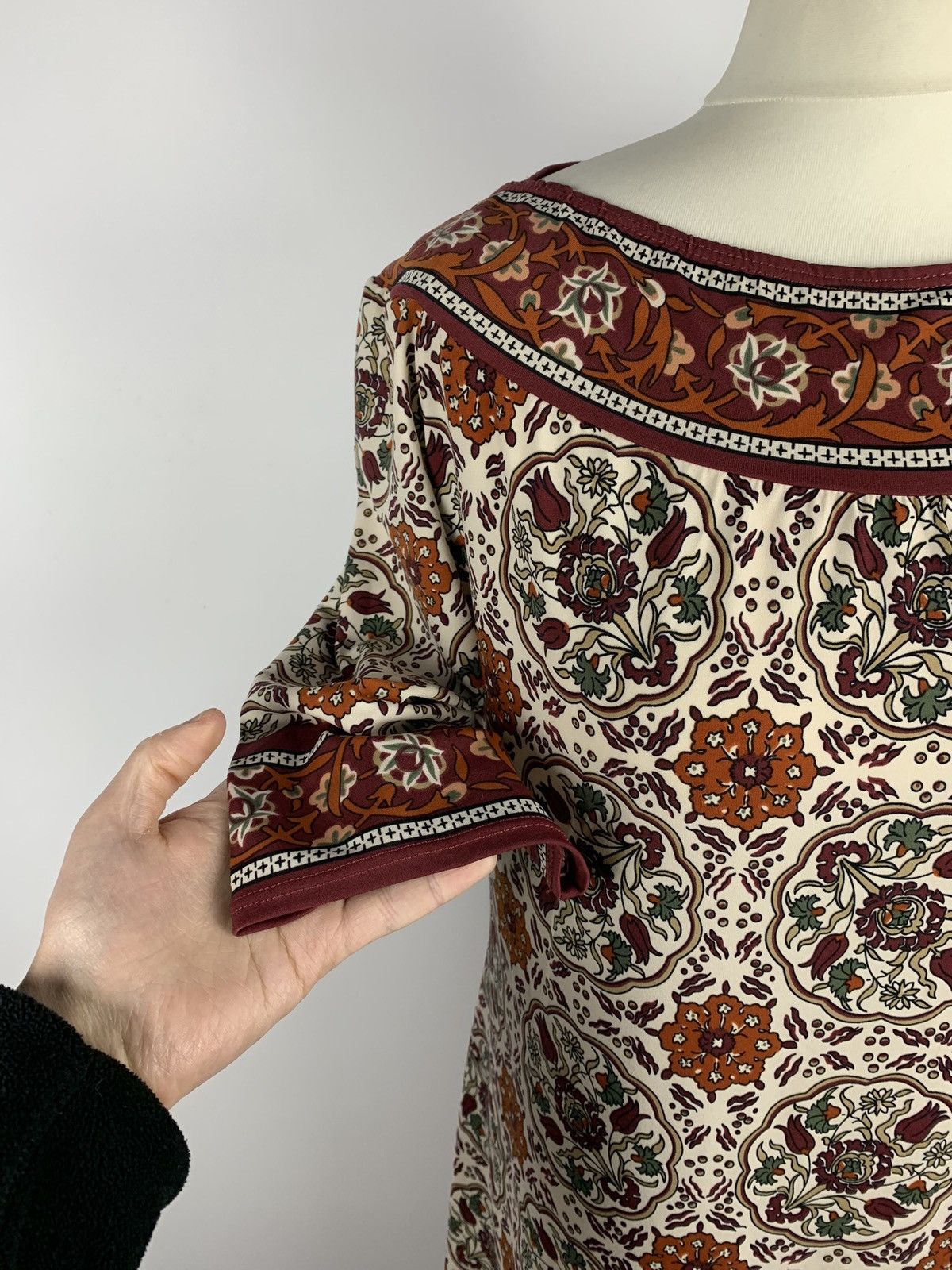 Max Mara Max Studio Paisley Pattern Midi Knee Length Dress Size XL Size XL / US 12-14 / IT 48-50 - 4 Thumbnail