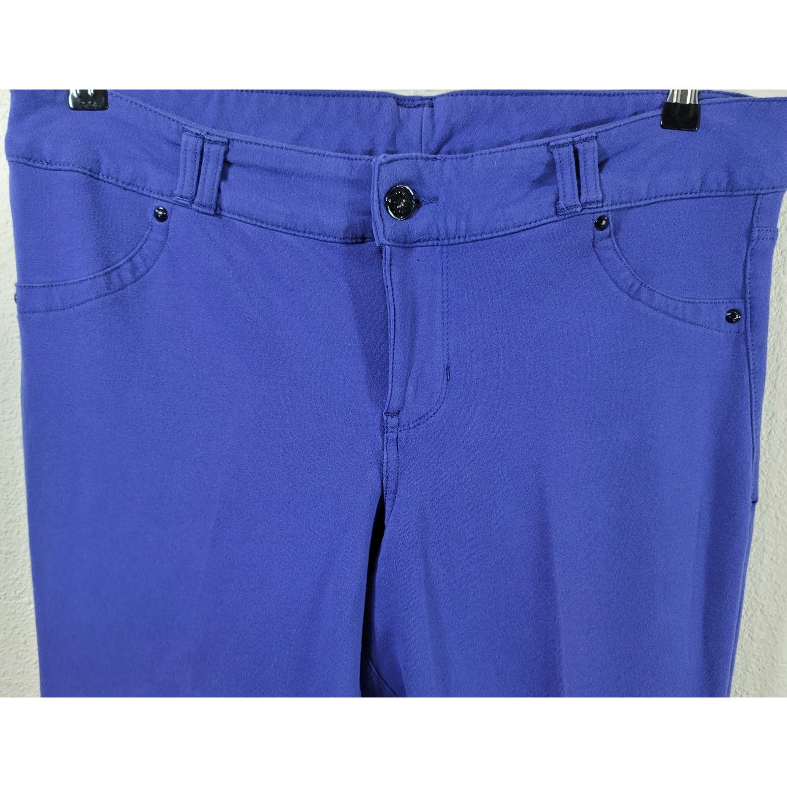 Other Lane Bryant Purple Flat Front Treggings Pants 16 Lightweight Size 38" / US 16 / IT 52 - 5 Thumbnail