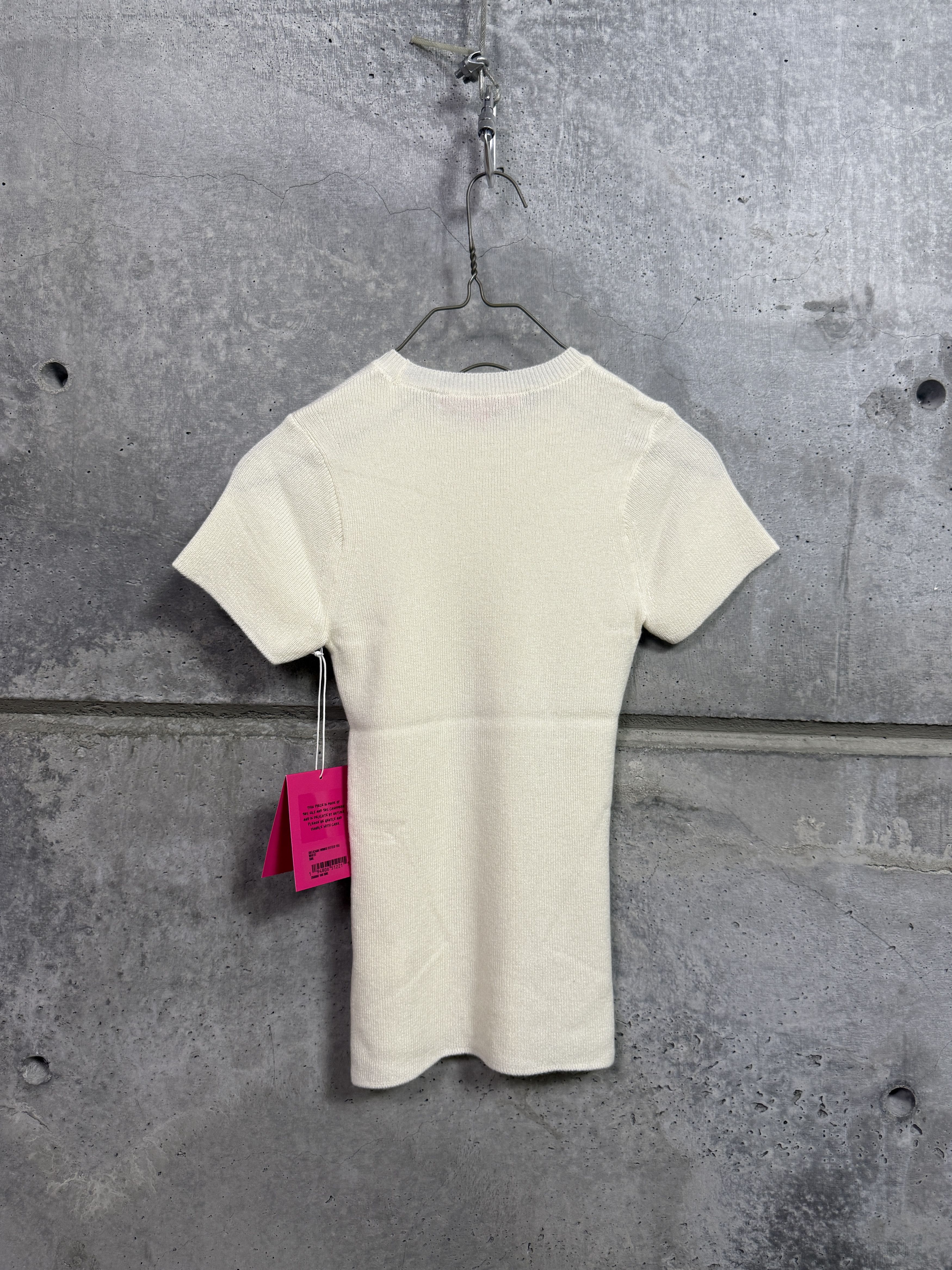 The Elder Statesman $495 The Elder Statesman Delicash White Fitted Tee Size S / US 4 / IT 40 - 7 Thumbnail