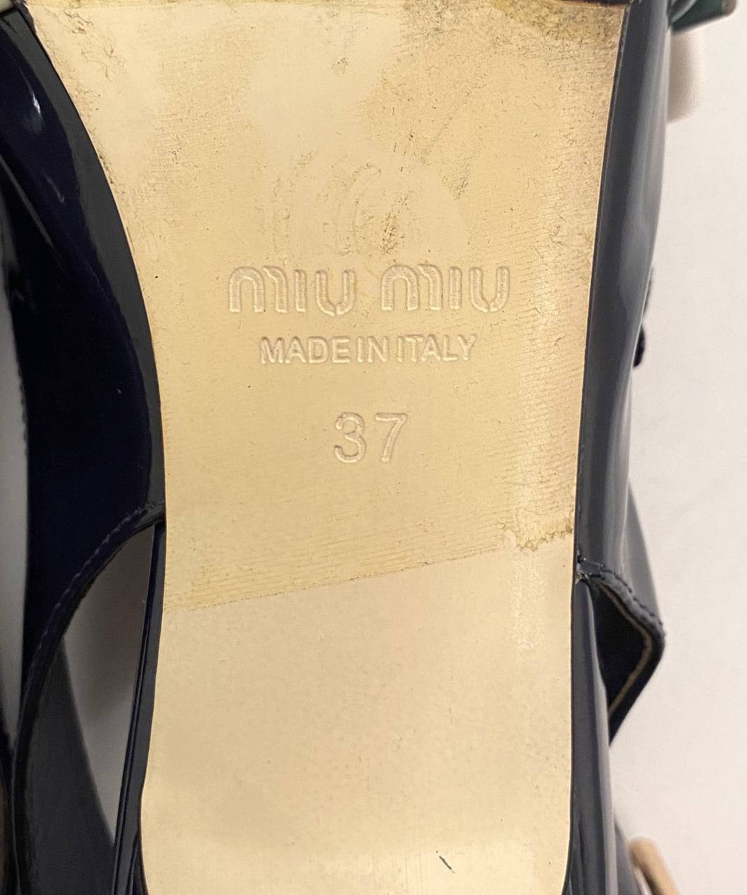 Miu Miu Miu Miu x Prada Patent Leather Point Toe Buckle Chunky Heels Size US 7 / IT 37 - 11 Thumbnail