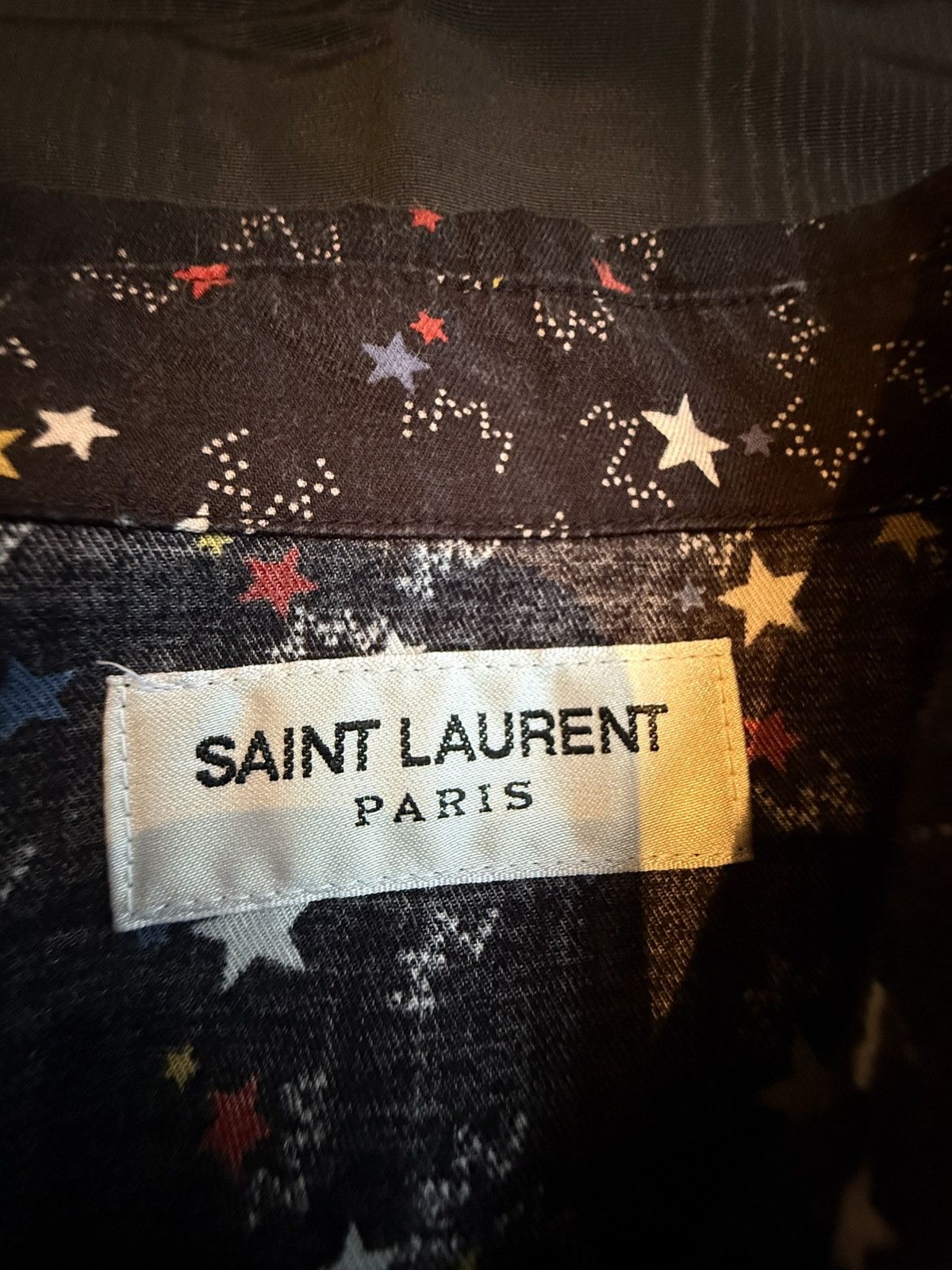 Saint Laurent Paris Saint Laurent star print western black shirt Size US M / EU 48-50 / 2 - 19 Thumbnail