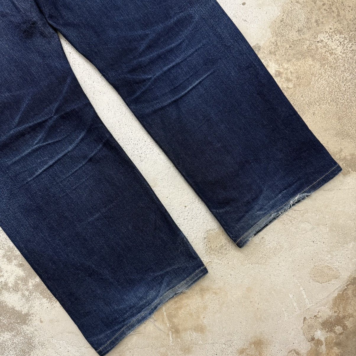 Levi's Levis 569 Big E Distressed Repaired Stretch Denim Pants Size US 35 - 11 Thumbnail