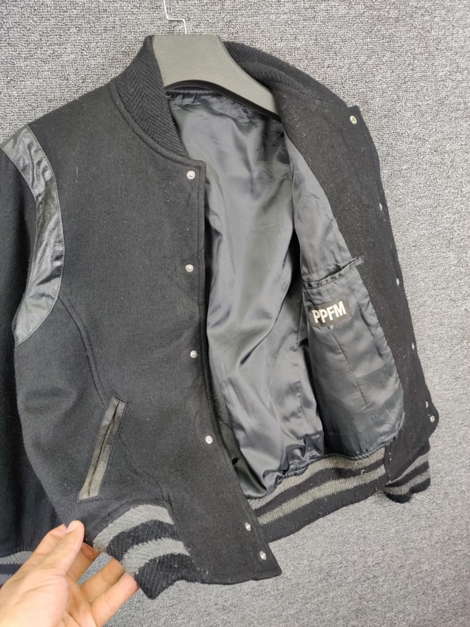 PPFM Vintage 90s PPFM Teedy Wool Varsity Jacket Size US M / EU 48-50 / 2 - 6 Thumbnail