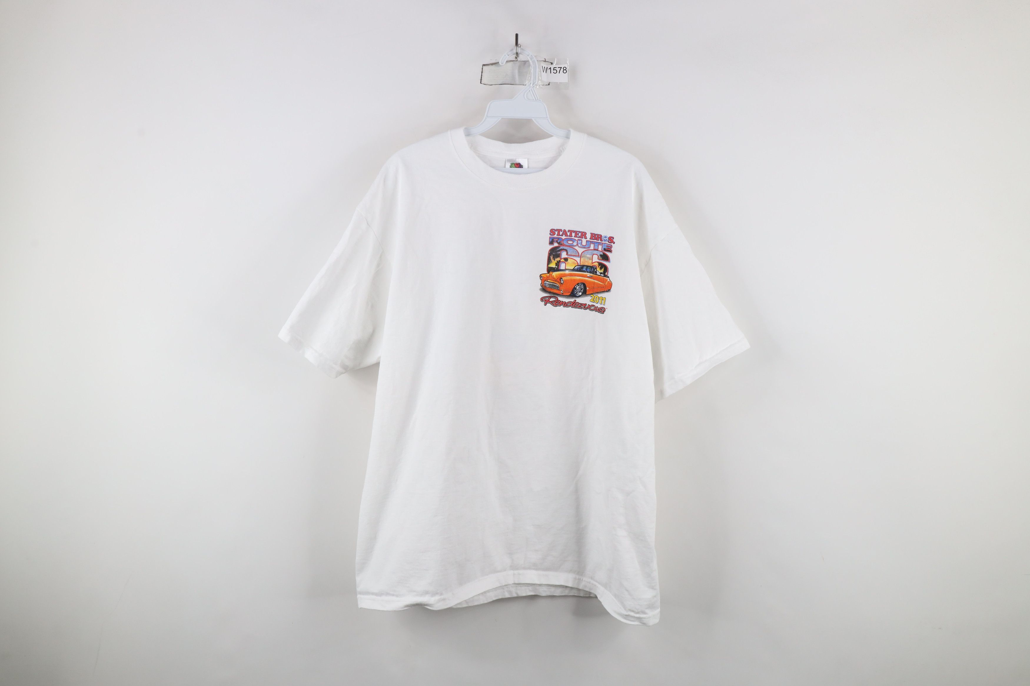 Vintage Vintage Y2K 66 Stater Bros Rendezvous 2011 Car T-Shirt White Size US XL / EU 56 / 4 - 1 Thumbnail