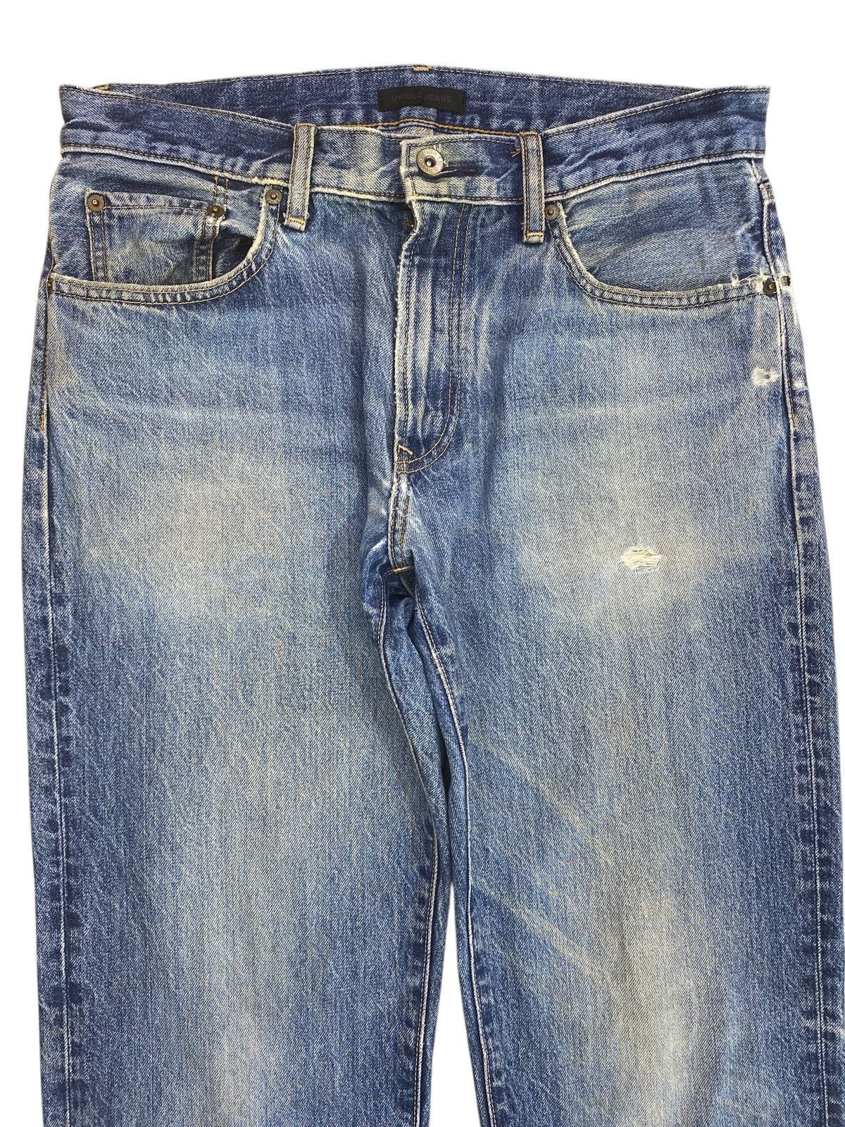 Uniqlo Uniqlo Grunge Faded Wash Style Loose Jeans Size US 31 - 2 Thumbnail