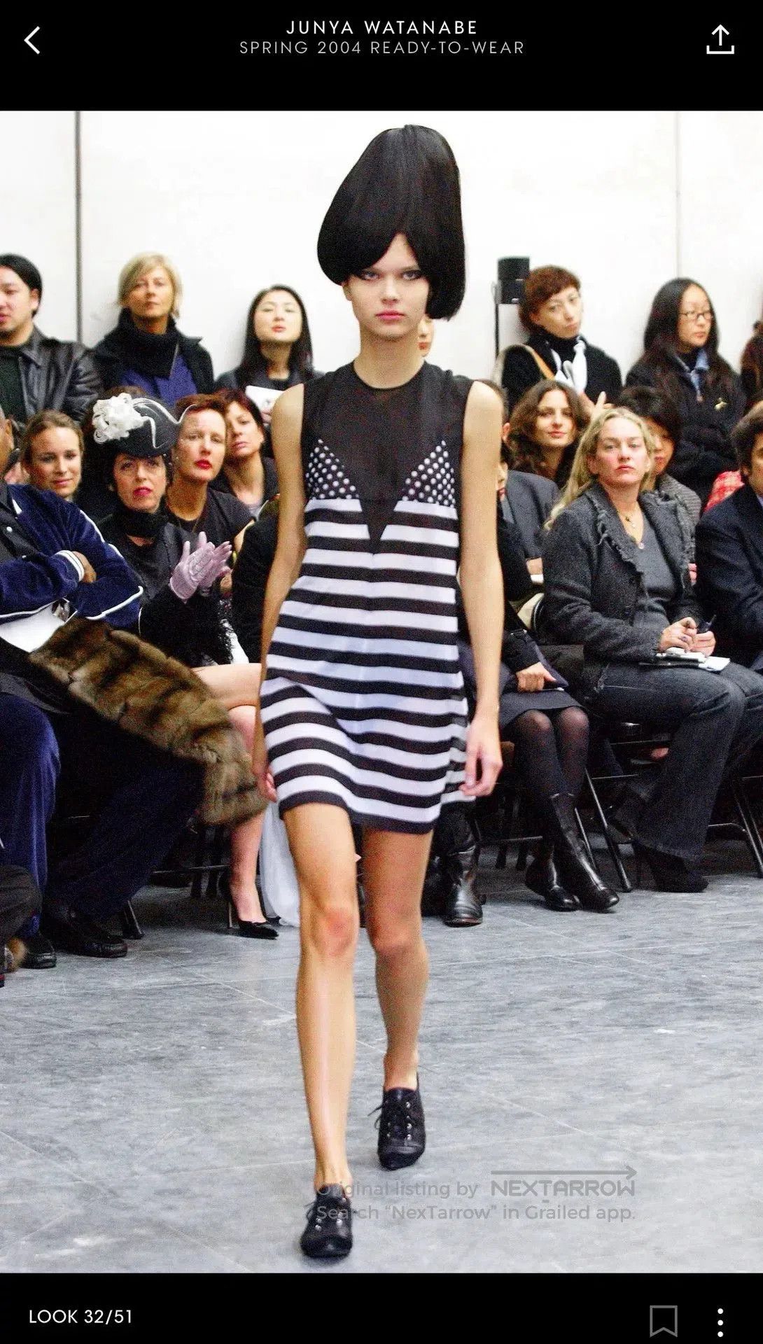 Junya Watanabe Junya Watanabe 04SS Runway Stripe Mesh Vest. Size S / US 4 / IT 40 - 2 Thumbnail