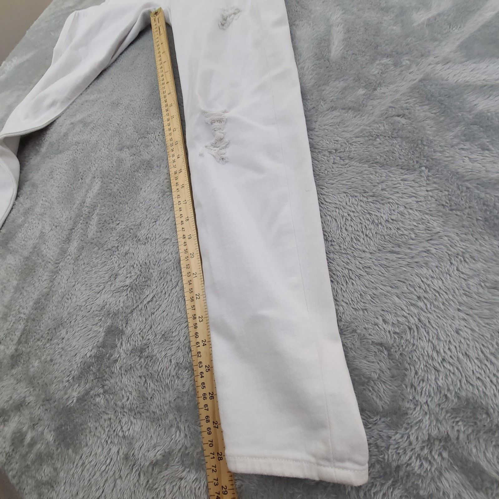 True Religion True Religion Jeans Women's 30 HALLE Mid Rise Skinny White Size 30" / US 8 / IT 44 - 6 Thumbnail