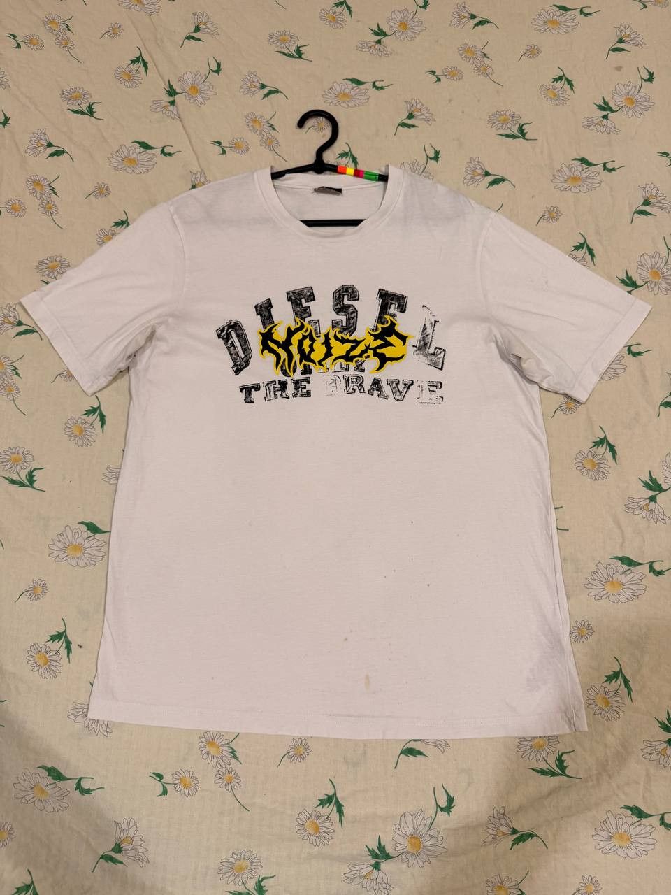 Diesel Y2K white T-shirt Diesel Vintage big logo streetwear Size US L / EU 52-54 / 3 - 1 Thumbnail