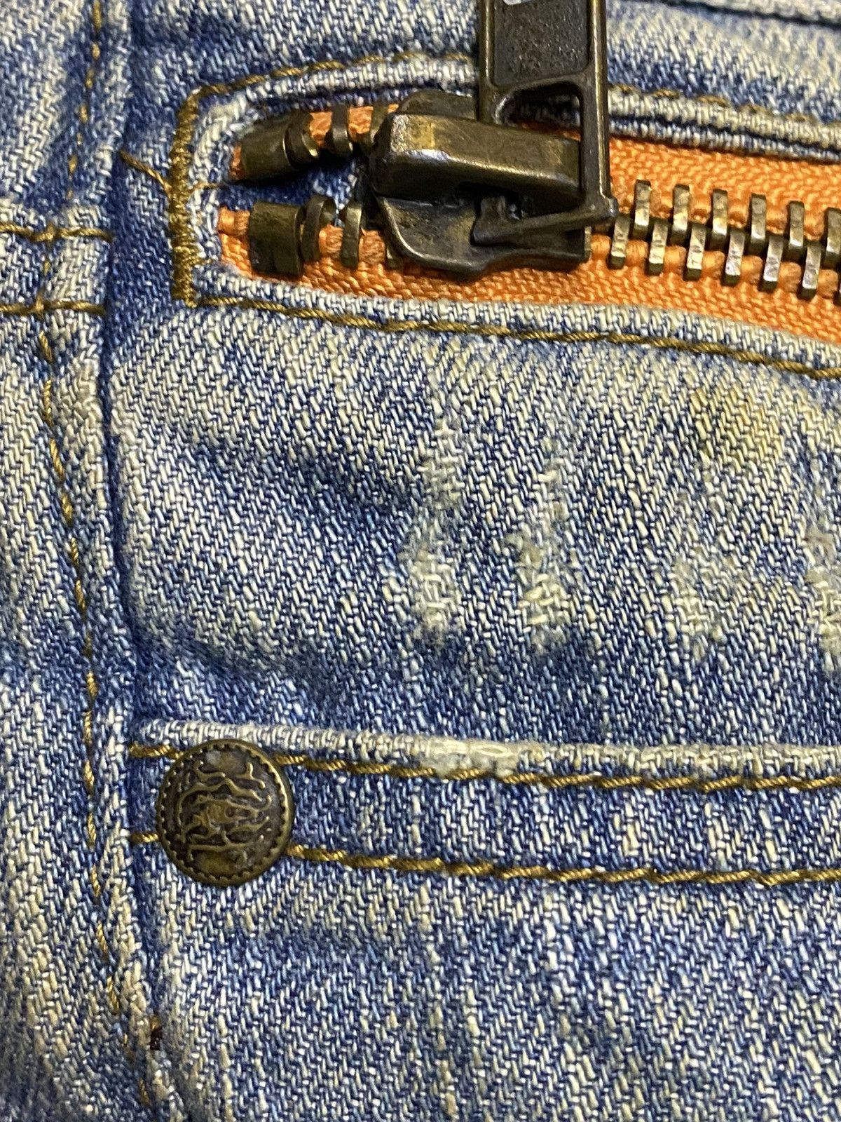 Japanese Brand Japanese Augeh Faded Multi Pocket Distressed Slim Jeans Size US 34 / EU 50 - 14 Thumbnail