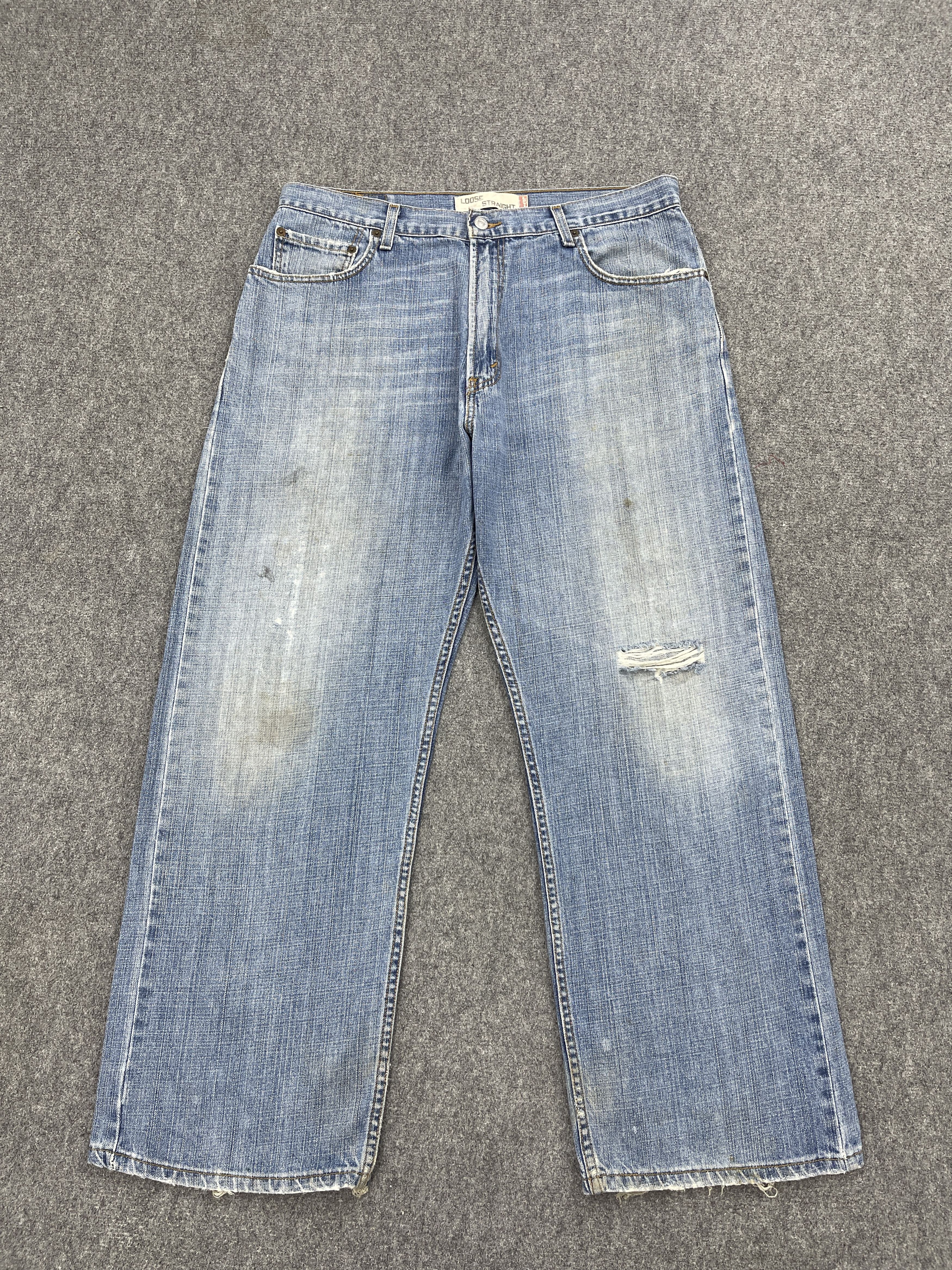 Levi's Vintage Levis 569 Loose Straight Baggy Jeans DP2511 Size US 35 - 1 Thumbnail
