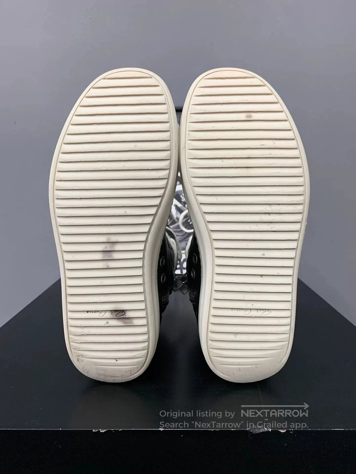 Rick Owens rick owens black and white high. Size US 5.5 / EU 38 - 8 Thumbnail